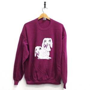 Vintage 90s Bunny Rabbits Animal Graphic Sweatshirt XL